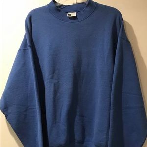 Heavy VTG 1990’s USA Made Pro Spirit Select Blank Blue Crewneck Sweatshirt EUC